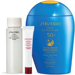Shiseido价值$84 1套包邮新款蓝胖子防晒150ml套装