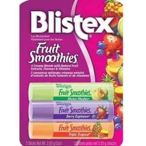 $2.85 每支不用$1🥬白菜价🥬：Blistex 水果冰沙润唇膏3支 独特风味不可复刻