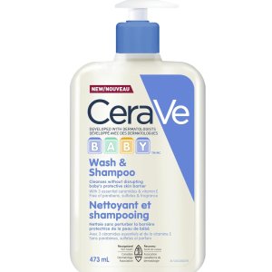 CeraVe 婴儿2合1沐浴露洗发水473ml 温和低敏无香料