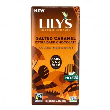 Lily's Extra 海盐焦糖黑巧克力 80g