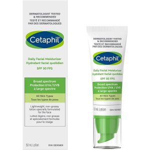 Cetaphil 日常面部保湿霜 SPF 50 无油 敏感肌适用