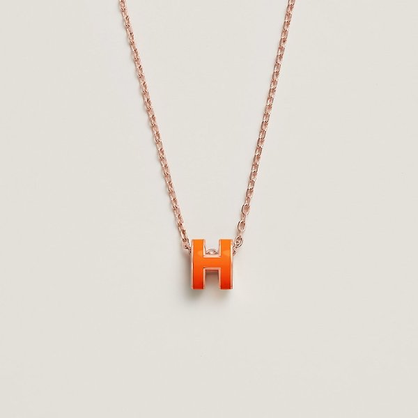 Mini Pop H 橘色项链
