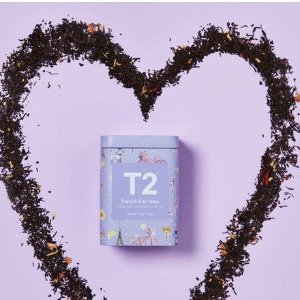 T2 茶包礼盒情人节特卖 限定甜梦礼盒$65 精选茶叶茶具$10起