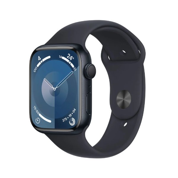Watch Series 9 - 45 mm - GPS - Midnight Aluminum Case with Midnight Sport Band - M/L