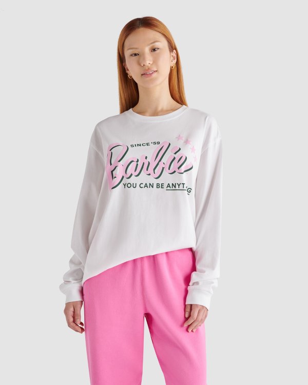 Barbie™ X Roots 女式休闲 T 恤