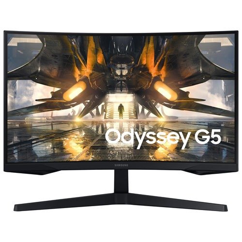 Odyssey G5 27" QHD 165Hz 1ms GTG Curved VA LCD FreeSync 电竞显示器
