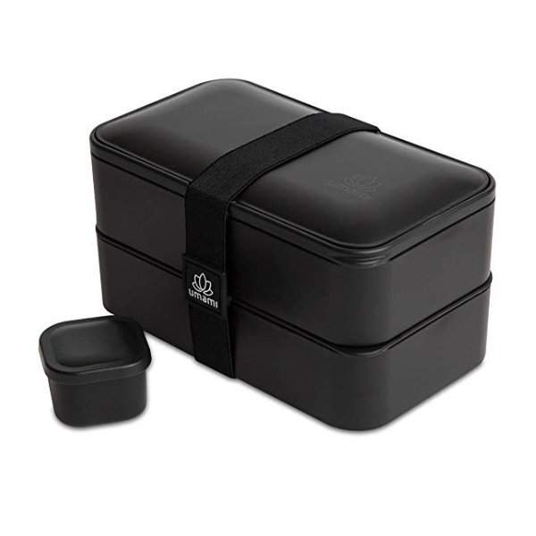 日式午餐盒 双层 黑色