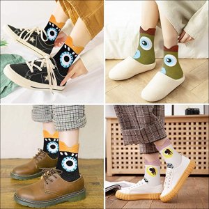 WOSTOO 女款搞怪袜子 脚腕露出的小心机 超有春天气息