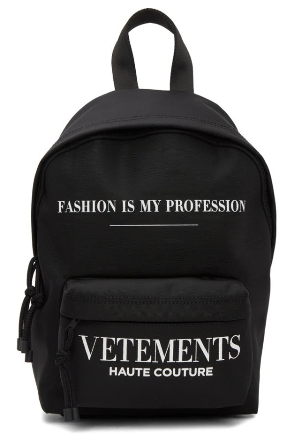 'Fashion Is My Profession' 双肩包