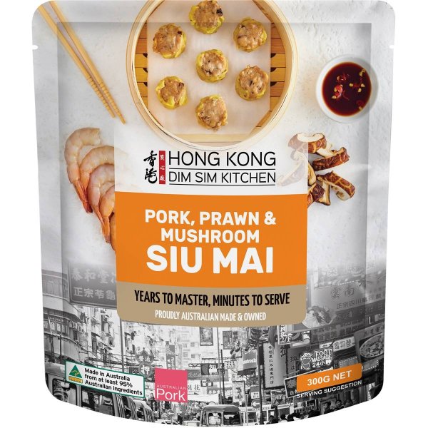 Hong Kong Dim Sim Kitchen Pork Prawn & Mushroom 港式点心 300g 