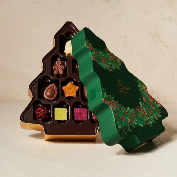 Christmas Tree Gift Box, 10 Pieces | 103g