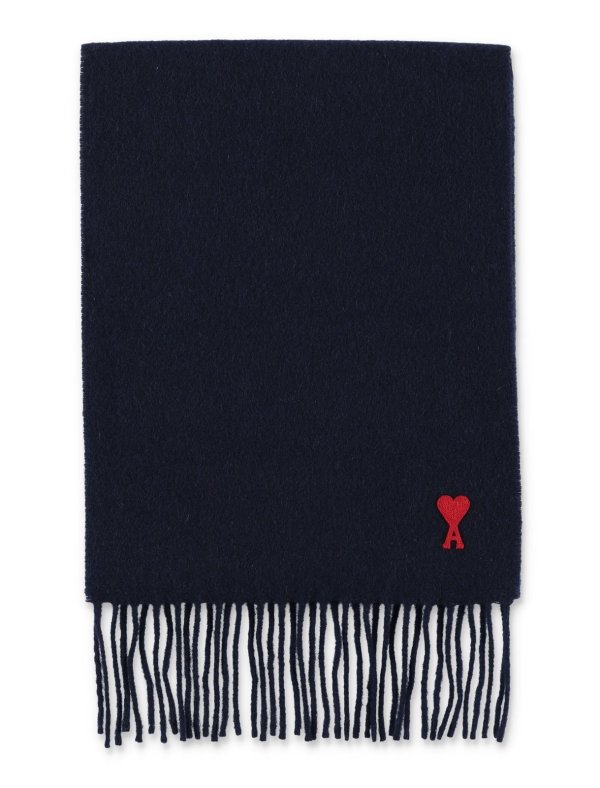 Parisde Coeur 徽标嵌花针织围巾