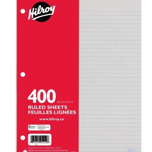 Hilroy 3孔活页纸150张  写字画画随便用 在家学习少不了