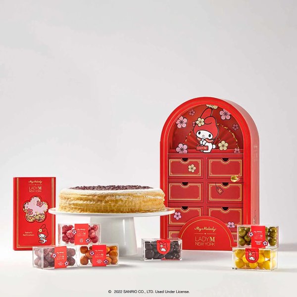 兔年春节礼盒+红豆千层蛋糕套装