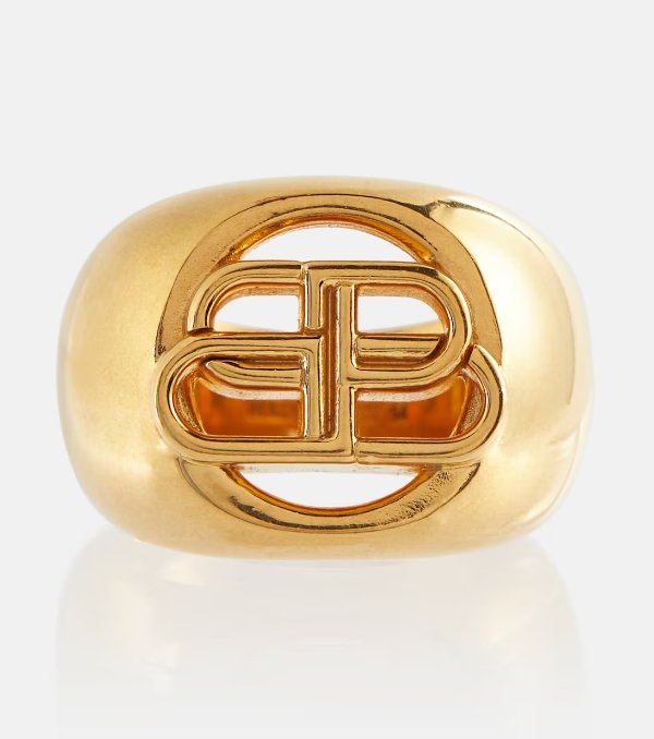 BB Logo 金色戒指