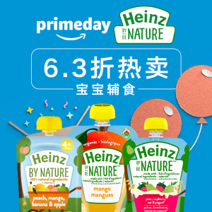 Prime Day 狂欢价：亨氏 宝宝果泥 天然有机健康零食 口味全