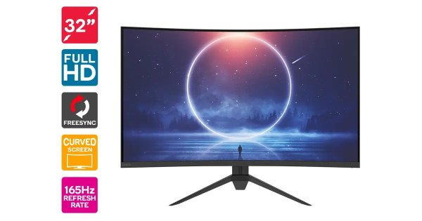 32" Curved Full HD 165Hz FreeSync Gaming Monitor (1920 × 1080) | Computer Monitors |
