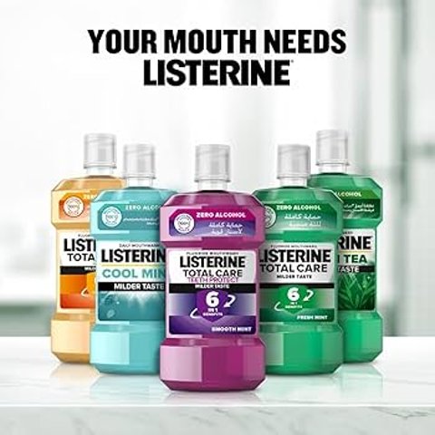 低至€2.6/瓶收全效防蛀漱口水德亚春促：Listerine 李施德林漱口水 去除细菌、持久清新口气