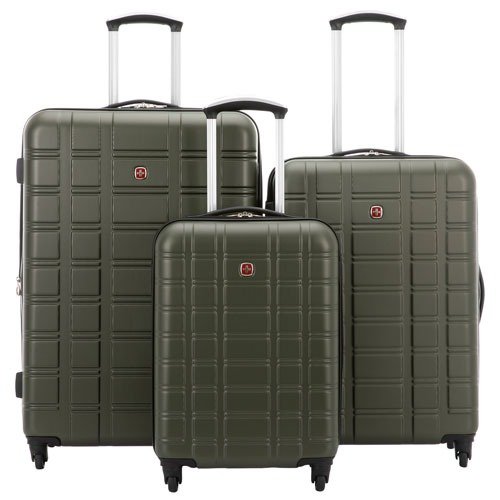 SWISSGEAR Collection 3Piece Hard Side Expandable Luggage Set Green