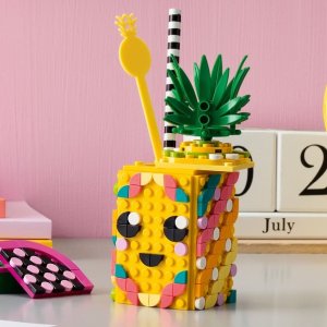 Lego 乐高菠萝头的笔筒 实用又有趣 让小朋友养成整理好习惯