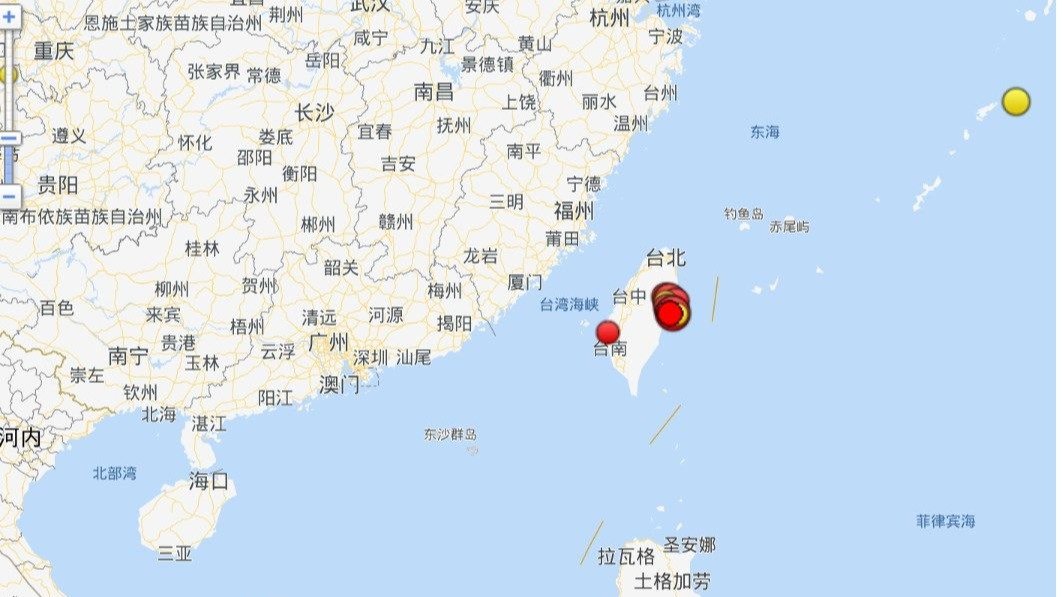 台湾发生7.3级地震，日本引发海啸警报