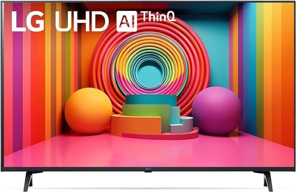 43寸 UT7590 4K智能电视 - α5 AI处理器, HDR10, HGIG, ALLM, WebOS 24, Wi-Fi