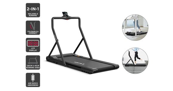 T3 Ultra Slim Foldable 2-in-1 Walking & Running Smart Treadmill | Treadmills |