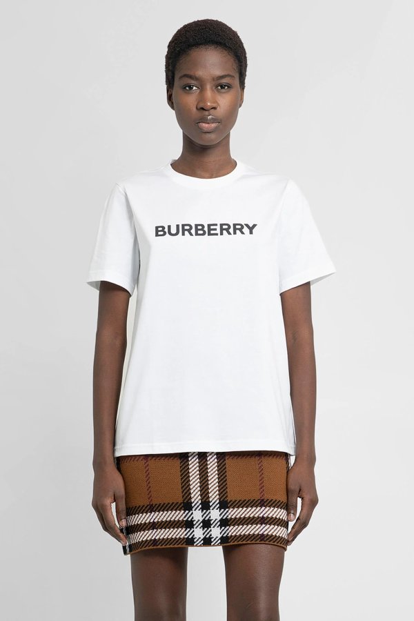 BURBERRY 白色LogoT恤