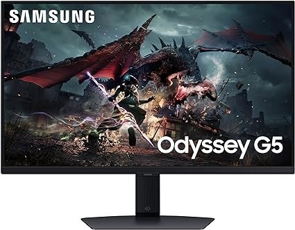 27寸 Odyssey G5 QHD显示器 180 Hz, 1 ms, VESA DisplayHDR400