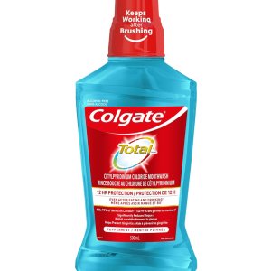 Colgate  无酒精CPC漱口水 500ml 清洁薄荷味 祛除牙斑菌