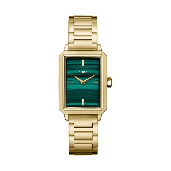 方形绿标盘手表