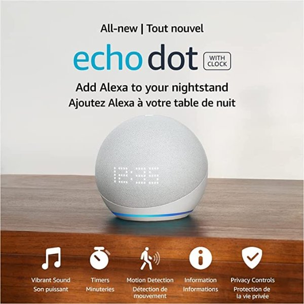  Echo Dot 5 时钟版
