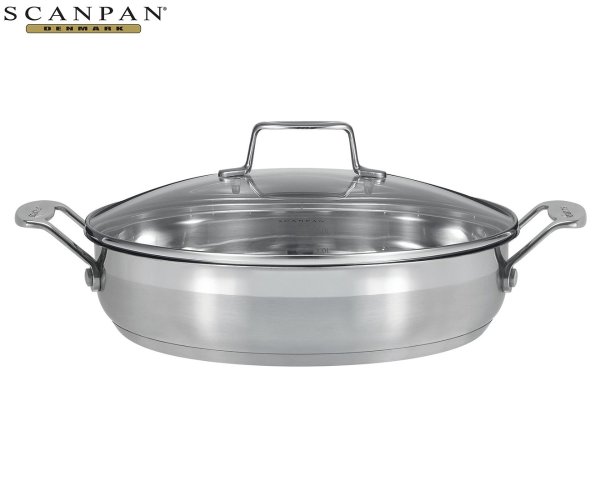 28cm Stainless Steel Impact Chef's Pan w/ Lid