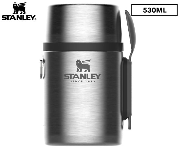 530mL Adventure All-In-One Stainless Steel Food Jar - Silver