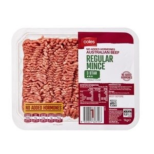 Coles 3 Star Beef Regular Mince