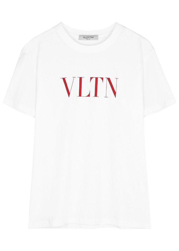 VLTN white cotton T-shirt