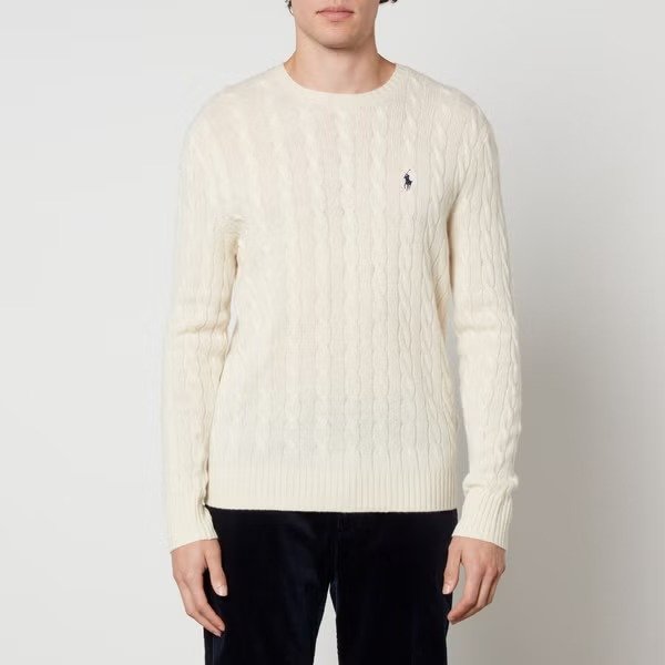 Polo Ralph Lauren羊毛混织奶油针织衫