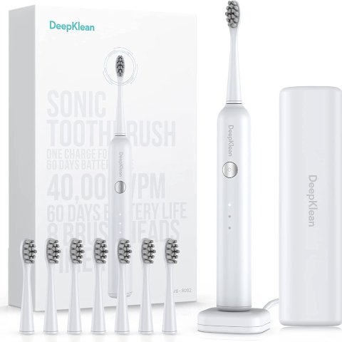 Deepklean 电动牙刷 带收纳盒+8个杜邦刷头 敏感牙齿也可冲