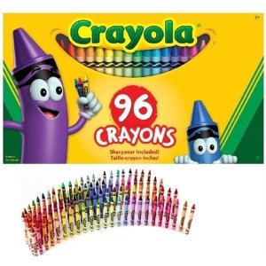 白菜价：Crayola 儿童彩色蜡笔 96支装 让宝宝画出多彩童年