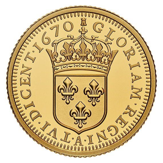 Louis XIV 15 Sol  1/4盎司纯金币