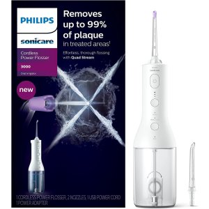 Philips超便携 出差旅游都可以带水牙线 HX3806/21 白色款