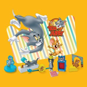 点King Jr.套餐 6种玩具可选Burger King 送猫和老鼠玩具啦 童年回忆杀又给我迷住了