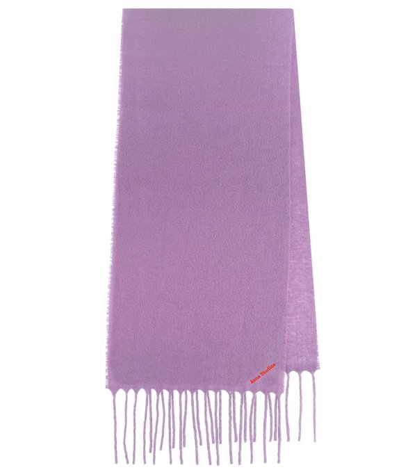 浅紫色围巾