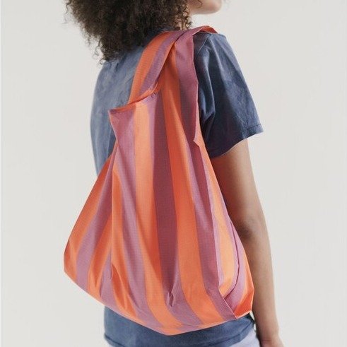 环保购物袋 橙紫条纹