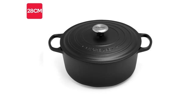 铸铁锅 28 cm (Satin Black) | Casserole Pans |