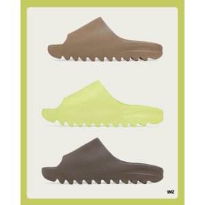 Yeezy 九月发售预告 | Slide拖鞋3色抽签开启 新增青草绿