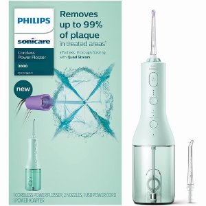 💥史低价💥：Philips 无绳超声波水牙线HX3826 口腔清洗器 薄荷绿补货