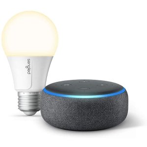 Echo Dot 3代智能家居语音机器人+送智能灯泡