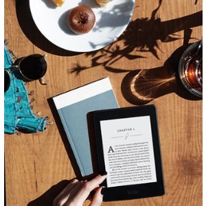Kindle Paperwhite 6寸墨水屏高分辨率带背光电子阅读器 黑色款