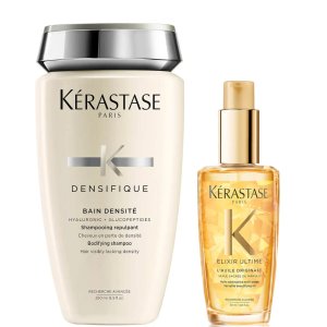 新上套装！ Kérastase卡诗 黄金精油+白金洗发水 强强联手护发没商量！
